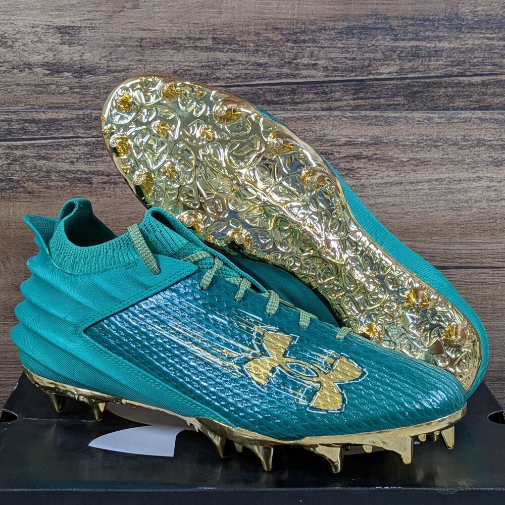 Under Armour Blur Smoke 2.0 MC Mens 10 Notre Dame Team Issued PE Football Cleats